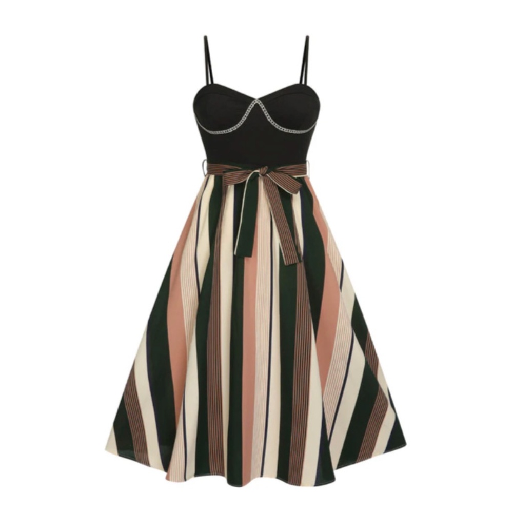 Midi Tie Waist Dress